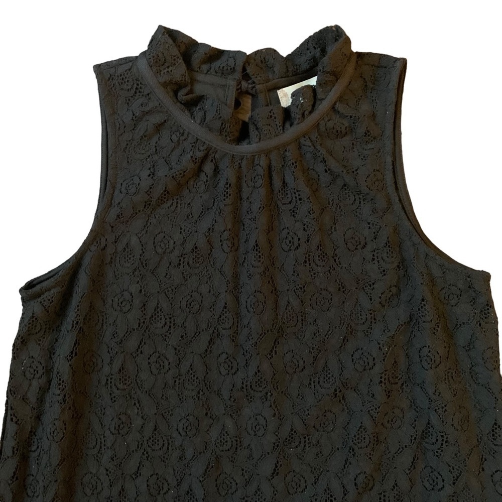 Altar’d State black lace sleeveless little black dress size medium - Picture 2 of 4